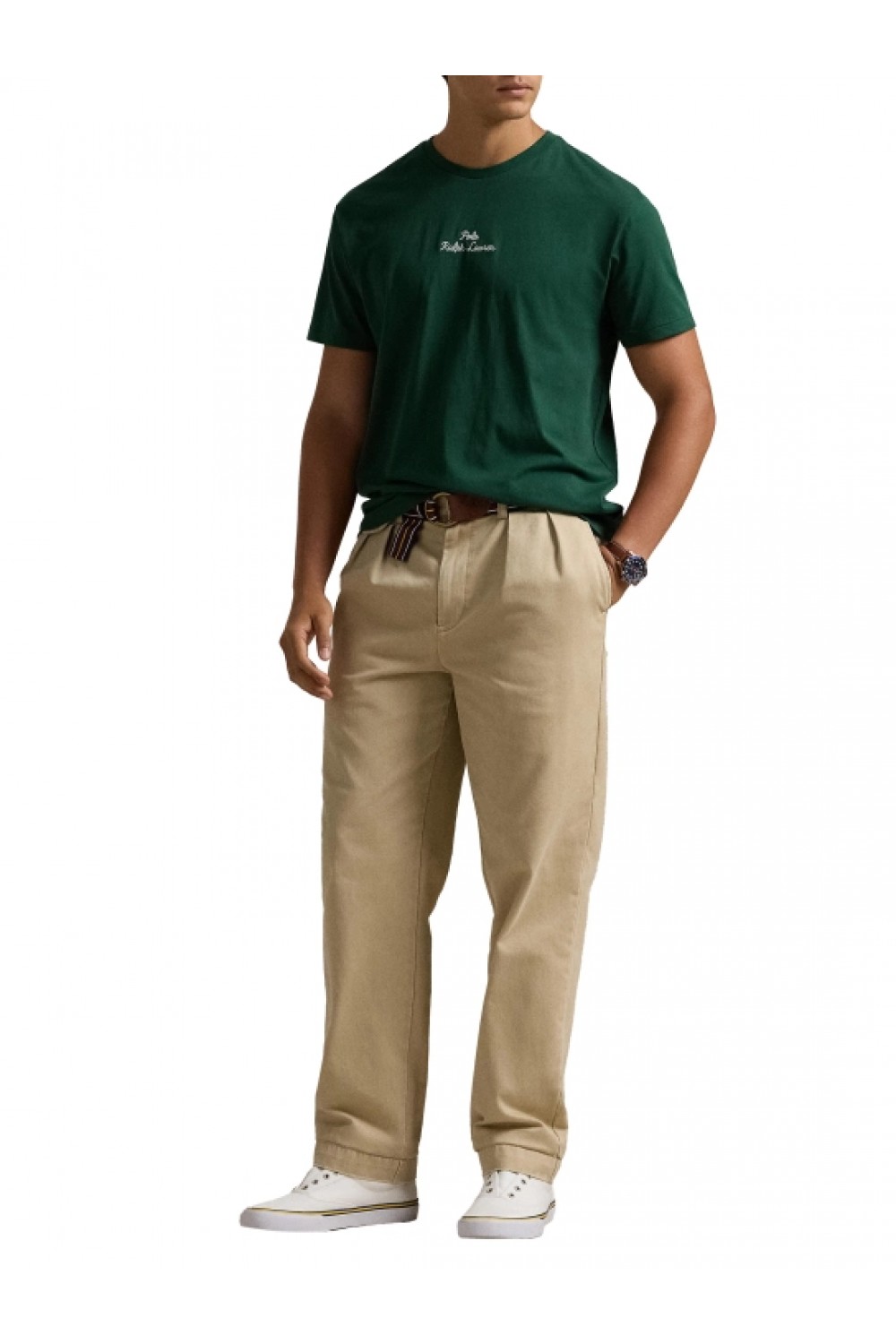 POLO RALPH LAUREN M CLASSICS GREEN SSL-TSH 710936585015