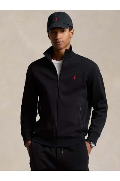POLO RALPH LAUREN DOUBLE-KNIT TRACK JACKET BLACK 710881509001