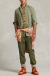 POLO RALPH LAUREN CUSTOM FIT GARMENT-DYED OXFORD SHIRT GREEN 710805564034