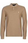 POLO RALPH LAUREN CUSTOM FIT MESH POLO BROWN LSL-KNT 710680790100