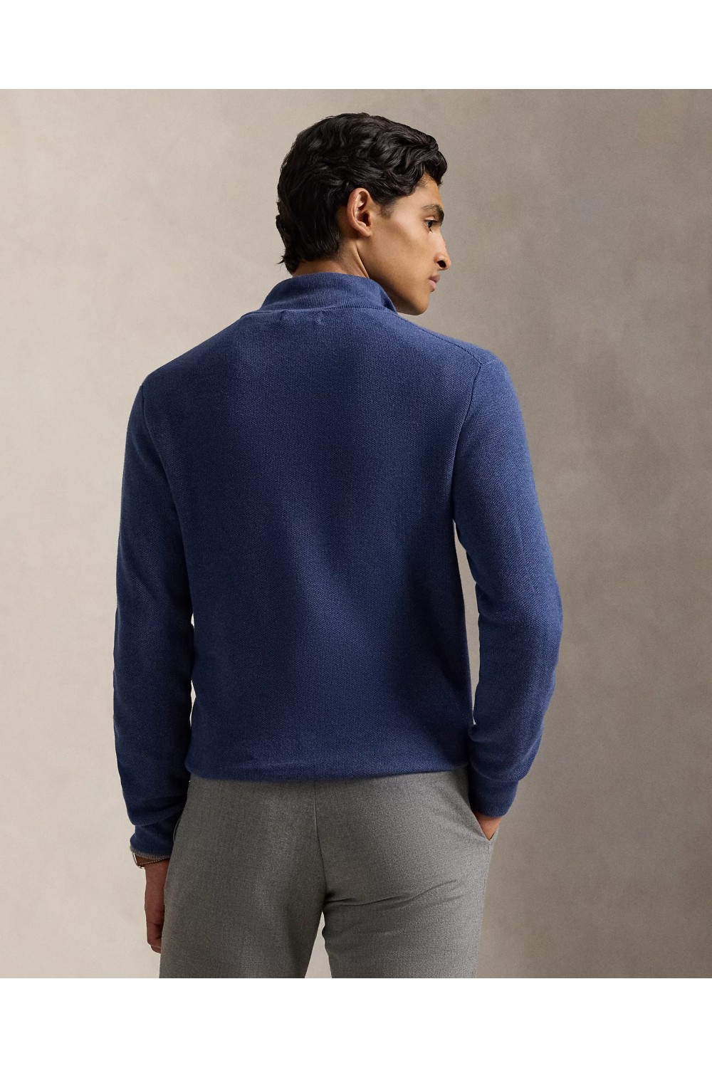 POLO RALPH LAUREN M CLASSICS NAVY HTR LSL-PLO 710932304514