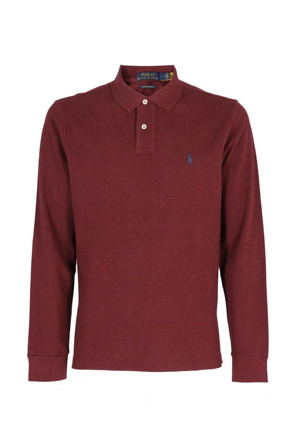 POLO RALPH LAUREN CUSTOM FIT MESH POLO SHIRT BORDEUX 710680790095