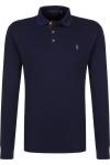 POLO RALPH LAUREN CUSTOM SLIM FIT SOFT COTTON POLO SHIRT NAVY BLUE 710671785001