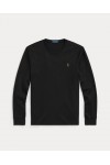 POLO RALPH LAUREN SLIM FIT SOFT COTTON SHIRT BLACK 710760121001