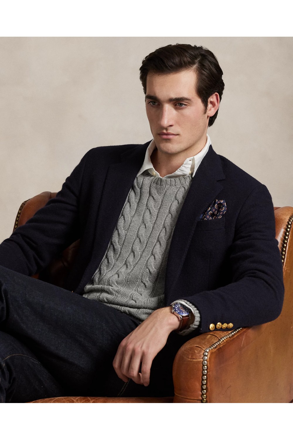 POLO RALPH LAUREN CABLE-KNIT COTTON JUMPER 710775885013