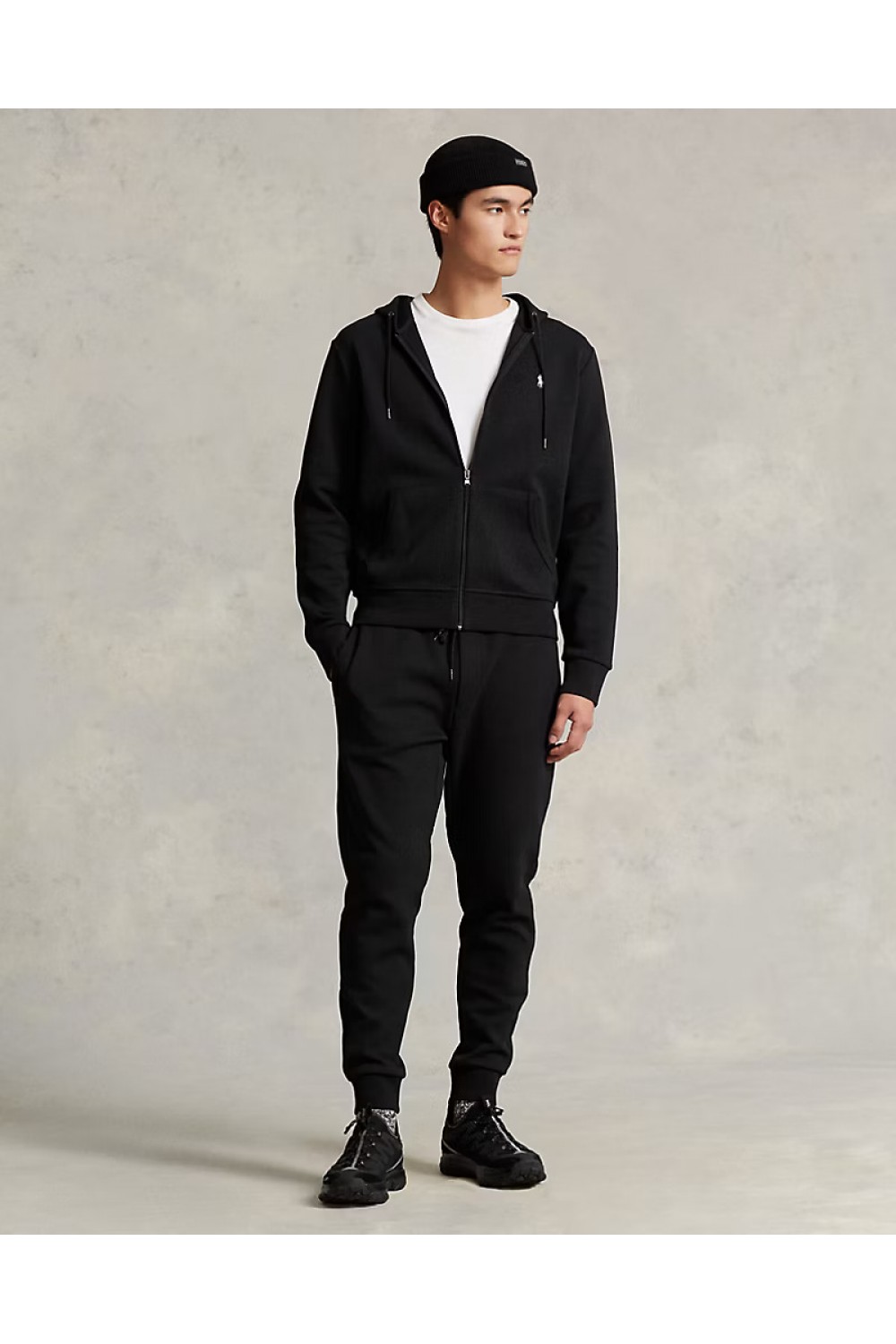 POLO RALPH LAUREN JOGGING BOTTOM DOUBLE-KNIT BLACK 710888283001