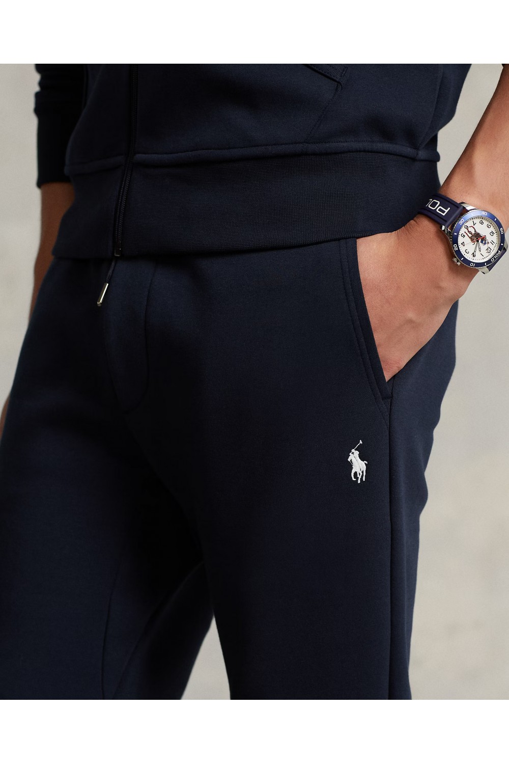 POLO RALPH LAUREN JOGGING BOTTOM DOUBLE-KNIT AVIATOR NAVY 710888283002