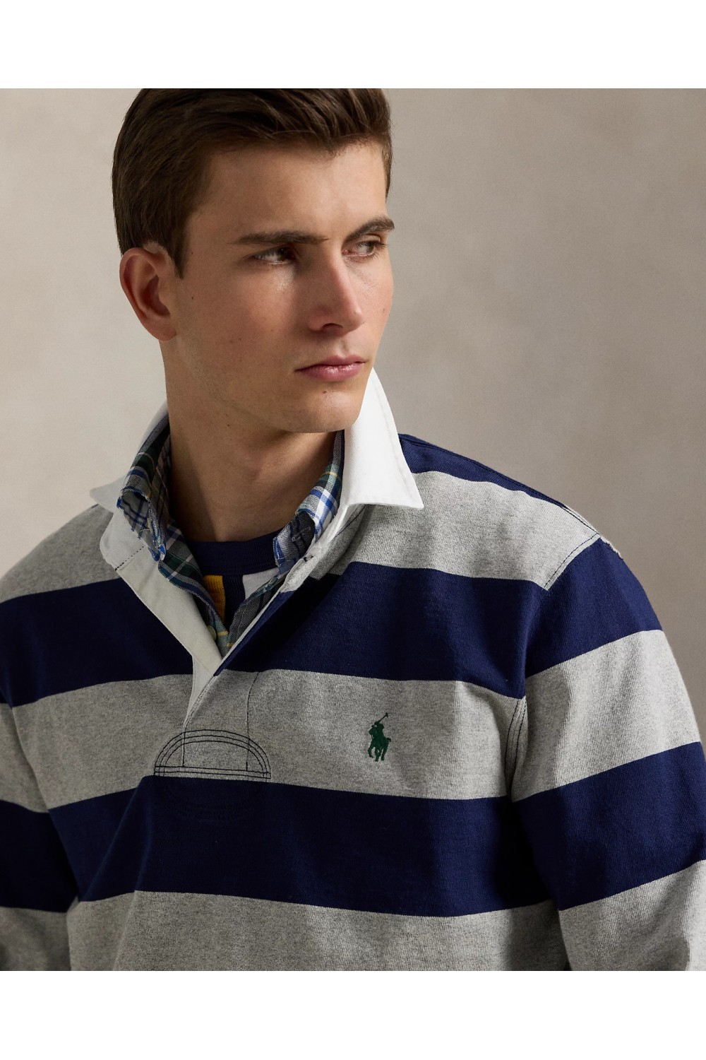 POLO RALPH LAUREN CLASSIC FIT GREY-BLUE 710717116051