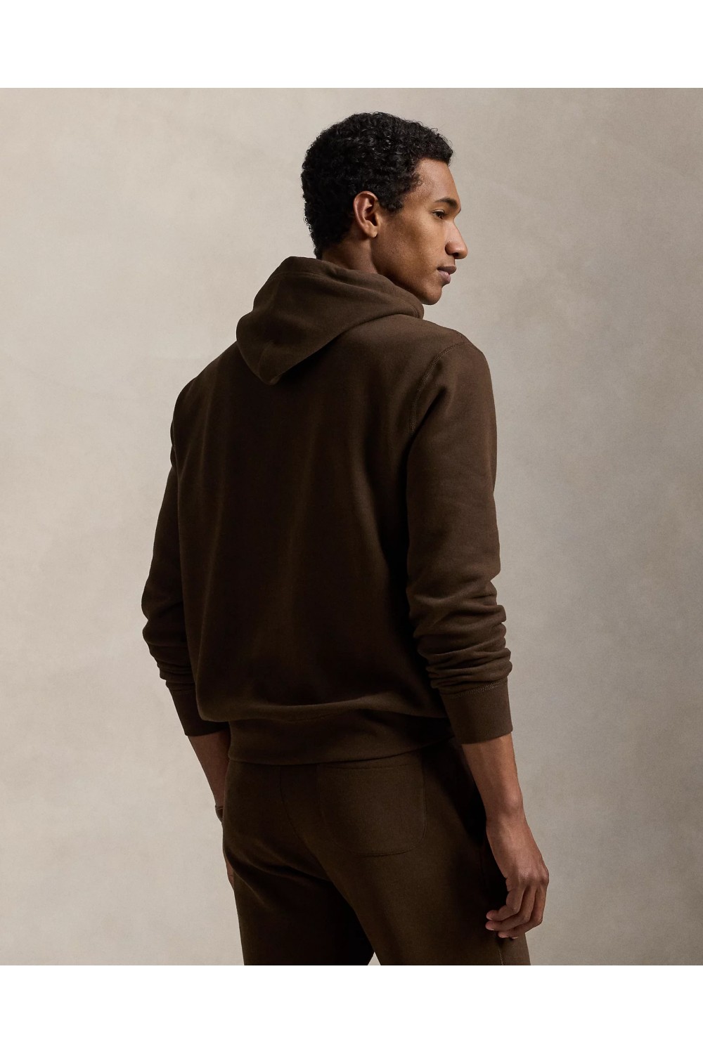 POLO RALPH LAUREN FLEECE HOODIE BROWN 710766778108