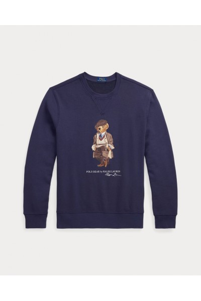 POLO RALPH LAUREN BEAR FLEECE PULLOVER BLUE 710980305001