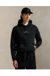 POLO RALPH LAUREN LOGO DOUBLE KNIT HOODIE BLACK 710981369001