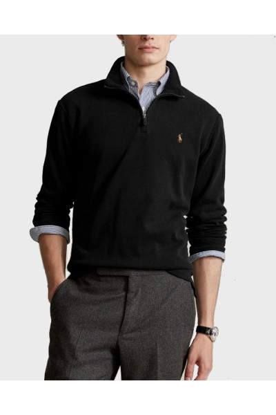 POLO RALPH LAUREN M CLASSICS HALF-ZIP BLACK 710671929001