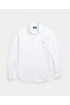 POLO RALPH LAUREN M CLASSICS JERSEY SPREAD-COLLAR SHIRT WHITE 710899386001