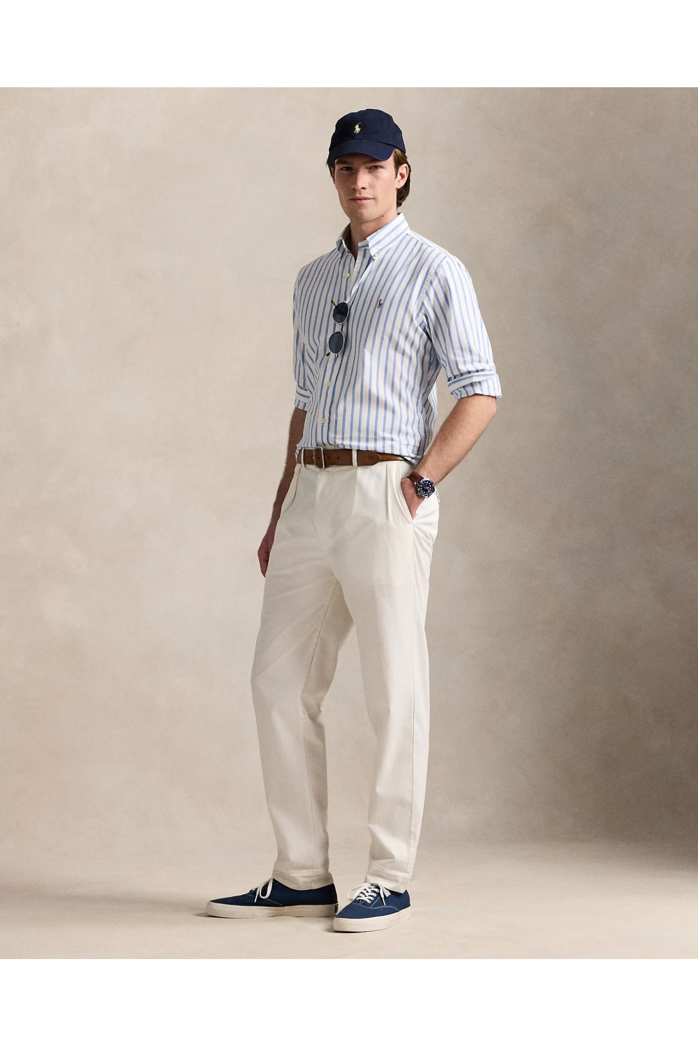 POLO RALPH LAUREN M CLASSICS STRPED OXFORD SHIRT BLUE 710906622001