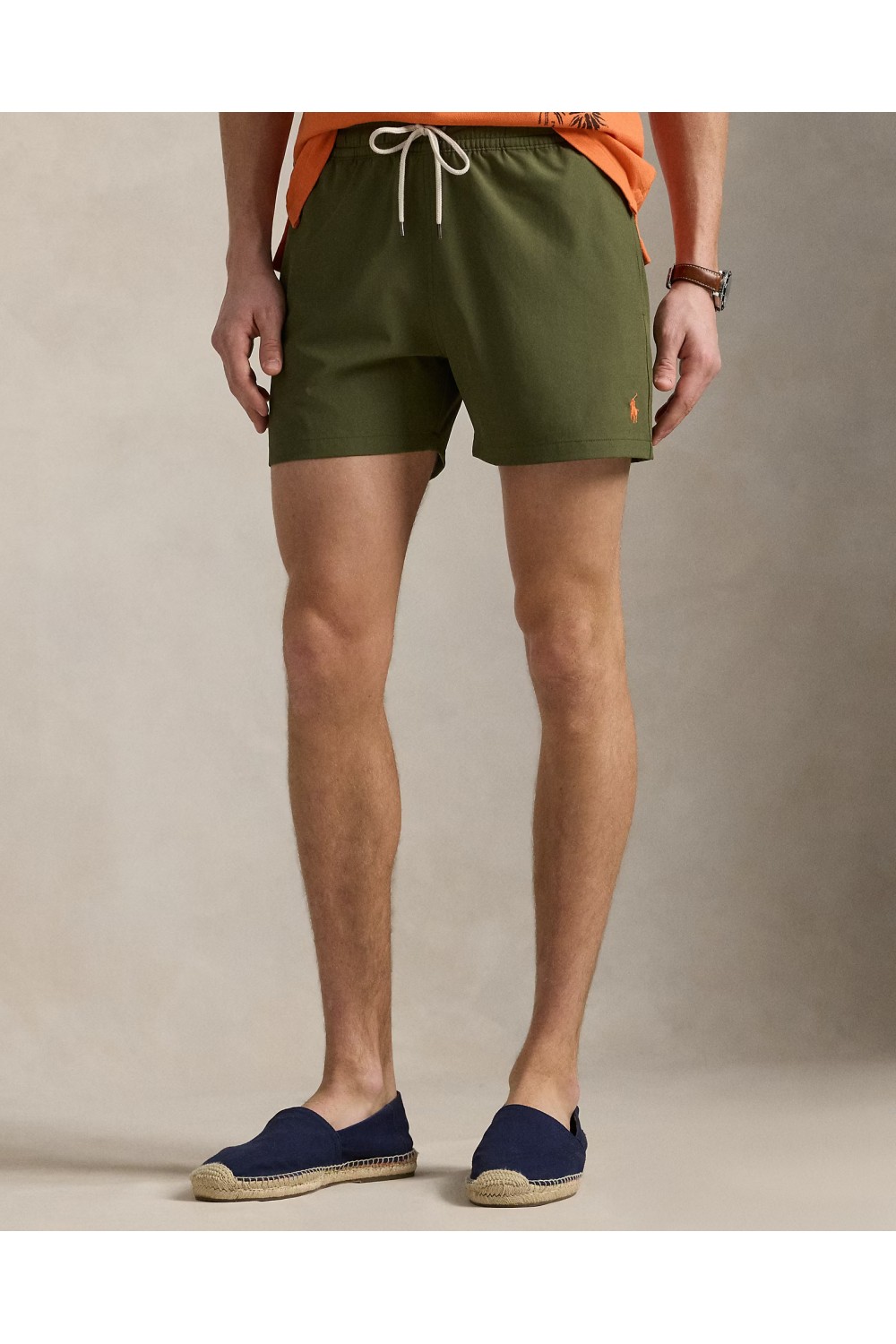 POLO RALPH LAUREN SWIMMING TRUNK TRAVELER NEW OLIVE 710969031004