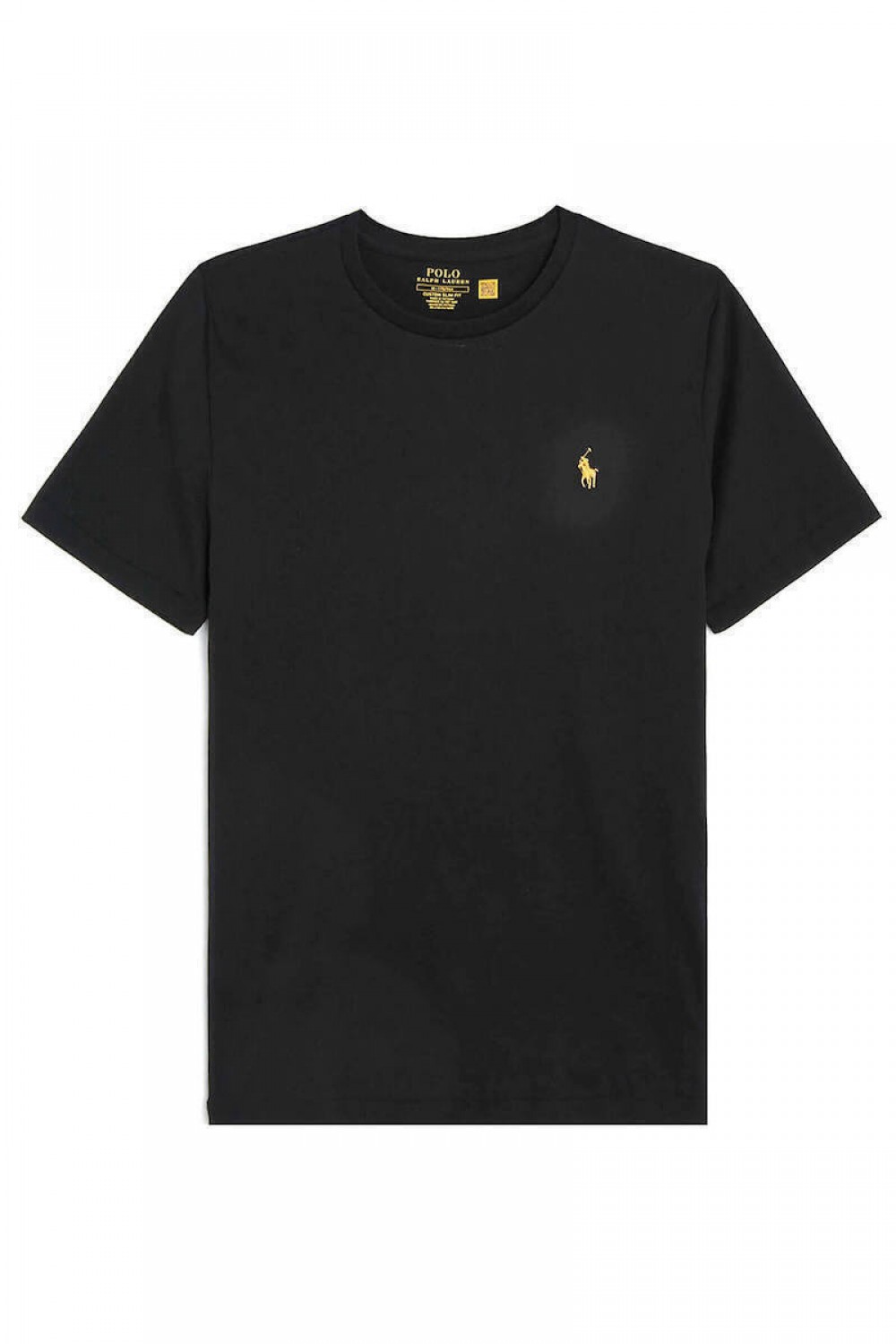 POLO RALPH LAUREN CUSTOM SLIM FIT T-SHIRT BLACK 710766890001