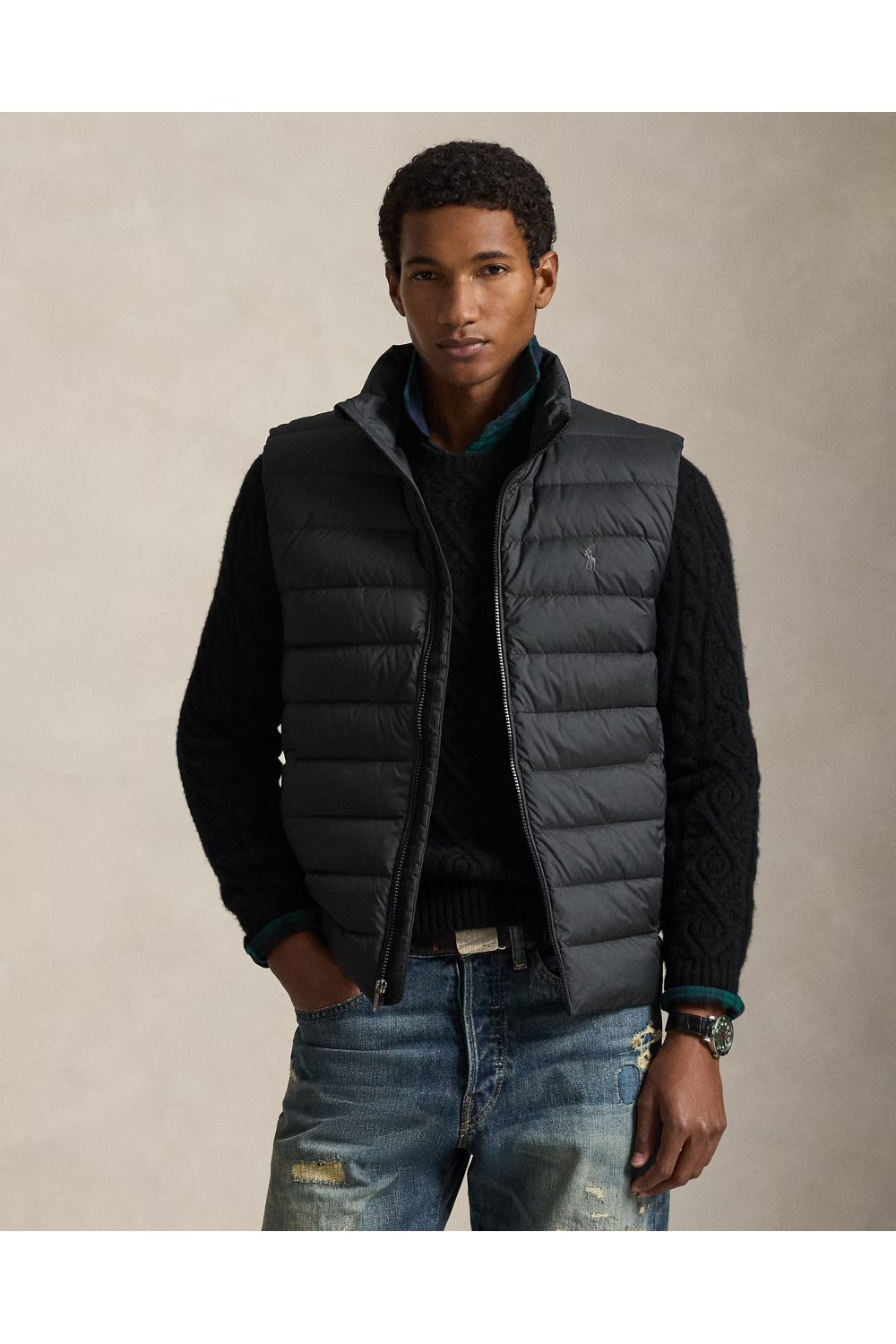 POLO RALPH LAUREN GILET COLDEN PACKABLE BLACK 710967775002