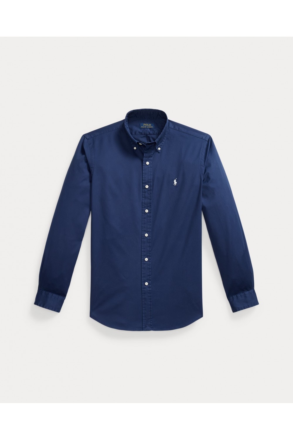 POLO RALPH LAUREN CUSTOM FIT FEATHERWEIGHT TWILL SHIRT NEWPORT NAVY 710B20512006