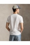 POLO RALPH LAUREN CUSTOM SLIM FIT POLO BEAR T-SHIRT WHITE 710B16612002