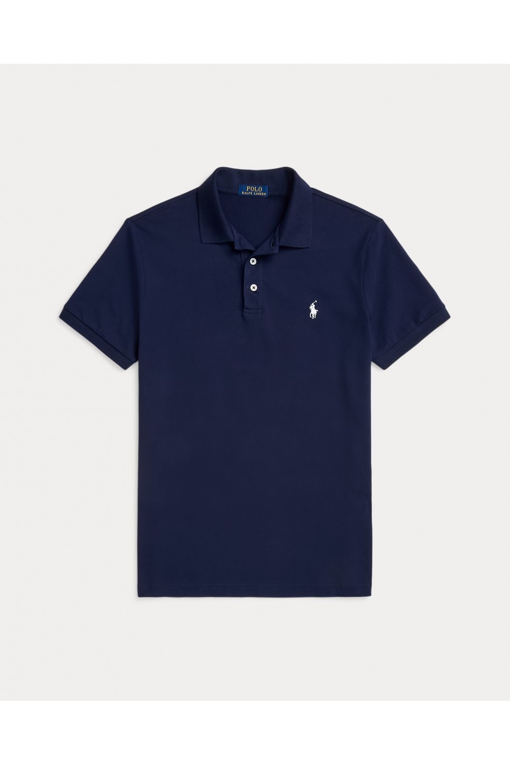 POLO RALPH LAUREN CUSTOM SLIM FIT STRETCH MESH POLO NAVY BLUE 710941439038