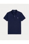 POLO RALPH LAUREN CUSTOM SLIM FIT STRETCH MESH POLO NAVY BLUE 710941439038