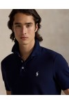POLO RALPH LAUREN CUSTOM SLIM FIT STRETCH MESH POLO NAVY BLUE 710941439038