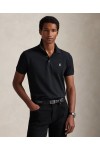 POLO RALPH LAUREN CUSTOM SLIM FIT STRETCH MESH POLO BLACK 710941439040