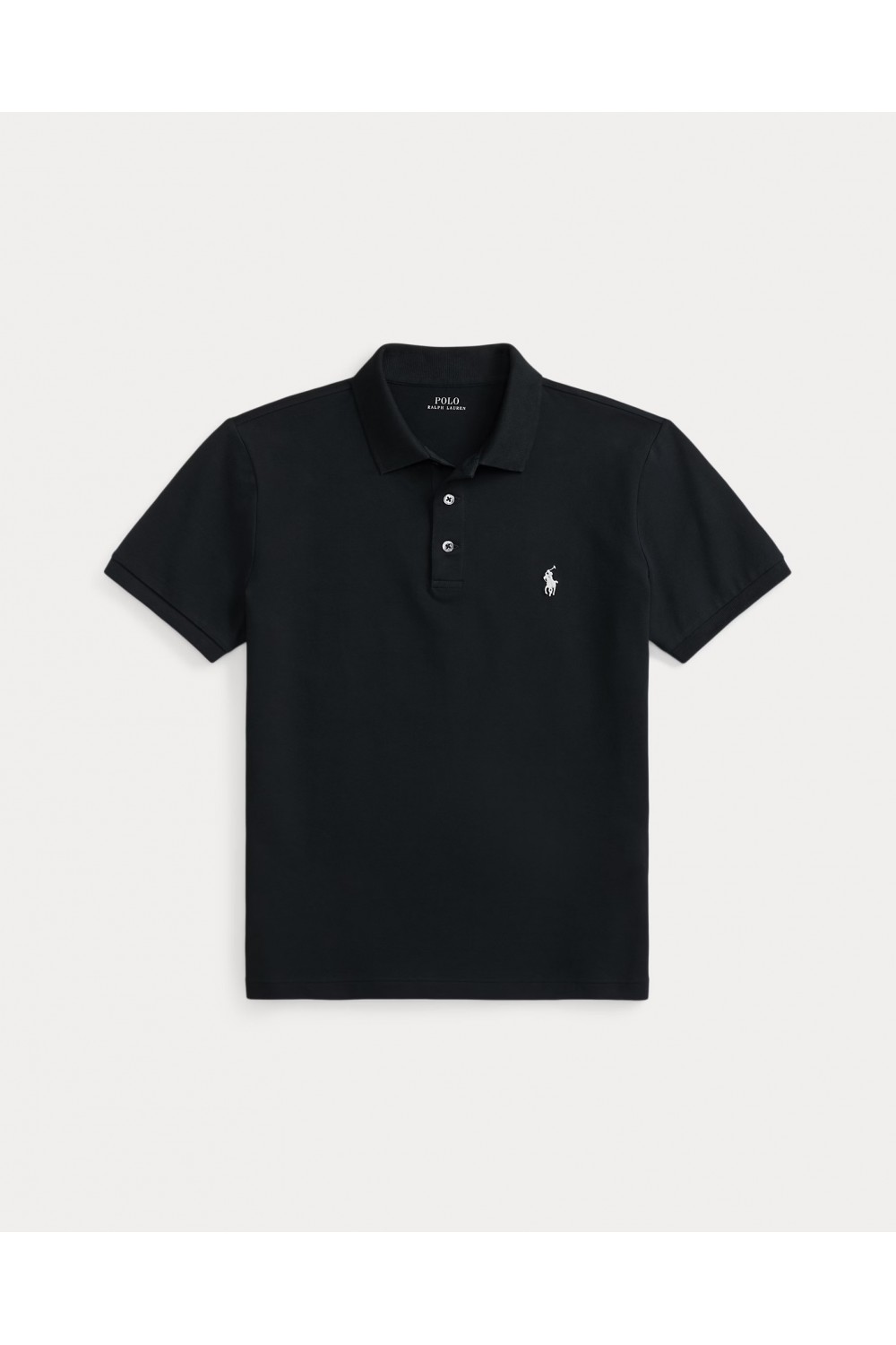 POLO RALPH LAUREN CUSTOM SLIM FIT STRETCH MESH POLO BLACK 710941439040