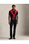 POLO RALPH LAUREN CUSTOM SLIM FIT STRETCH MESH POLO BLACK 710941439040