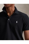 POLO RALPH LAUREN CUSTOM SLIM FIT STRETCH MESH POLO BLACK 710941439040