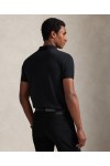 POLO RALPH LAUREN CUSTOM SLIM FIT STRETCH MESH POLO BLACK 710941439040