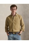 POLO RALPH LAUREN M CLASSICS LINEN SHIRT CAFE TAN 710966294511