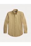 POLO RALPH LAUREN M CLASSICS LINEN SHIRT CAFE TAN 710966294511