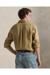 POLO RALPH LAUREN M CLASSICS LINEN SHIRT CAFE TAN 710966294511