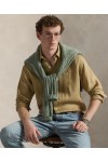 POLO RALPH LAUREN M CLASSICS LINEN SHIRT CAFE TAN 710966294511