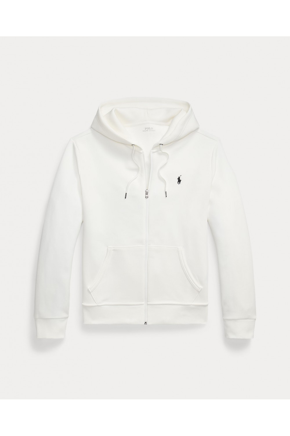 POLO RALPH LAUREN DOUBLE-KNIT FULL-ZIP HOODIE WHITE 710881517083