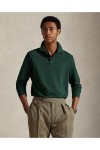 POLO RALPH LAUREN CUSTOM FIT MESH POLO DARK GREEN 710680790074