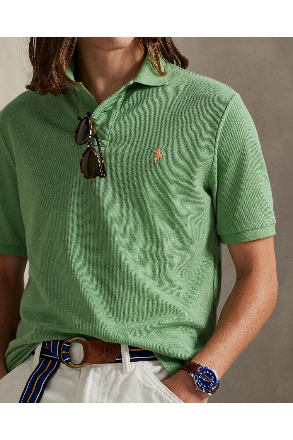 POLO RALPH LAUREN CORE REPLEN LIGHT GREEN SSL-KNT 710680784464