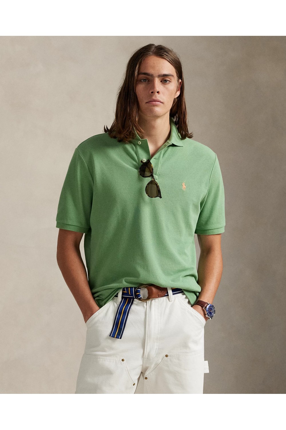 POLO RALPH LAUREN CORE REPLEN LIGHT GREEN SSL-KNT 710680784464