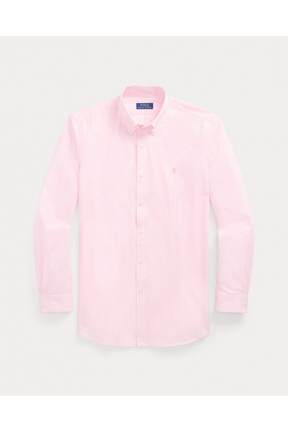 POLO RALPH LAUREN STRIPED STRETCH POPLIN SHIRT PINK 710929346015