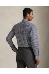 POLO RALPH LAUREN STRIPED STRETCH POPLIN SHIRT NAVY-WHITE 710929346022