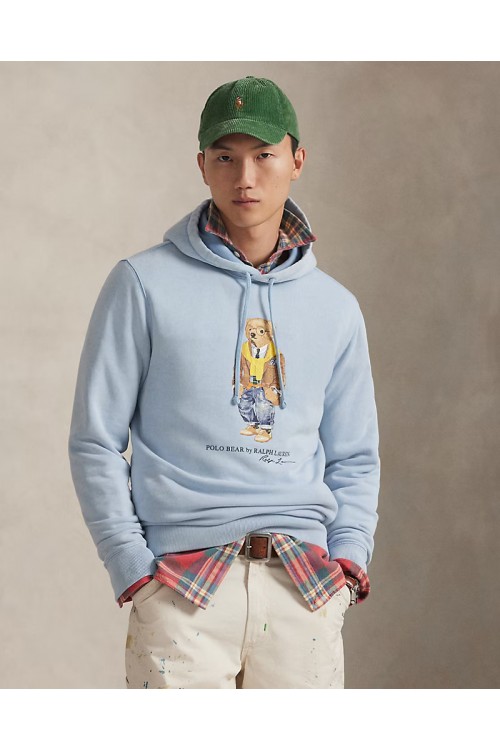 POLO RALPH LAUREN BEAR GARMENT-DYED FLEECE HOODIE 710P04984002