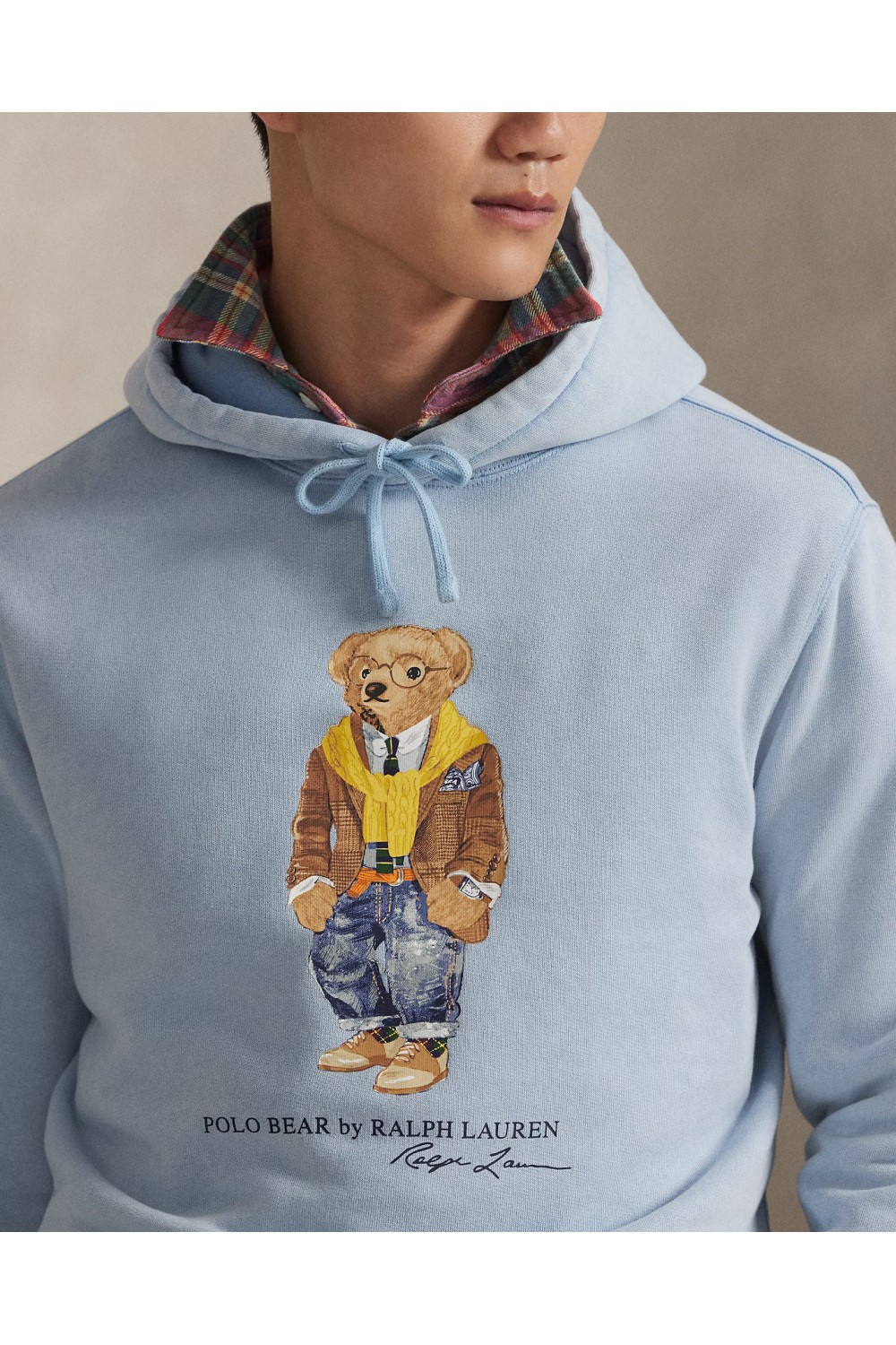 POLO RALPH LAUREN BEAR GARMENT-DYED FLEECE HOODIE 710P04984002