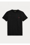 POLO RALPH LAUREN CUSTOM SLIM FIT T-SHIRT BLACK 710680785001