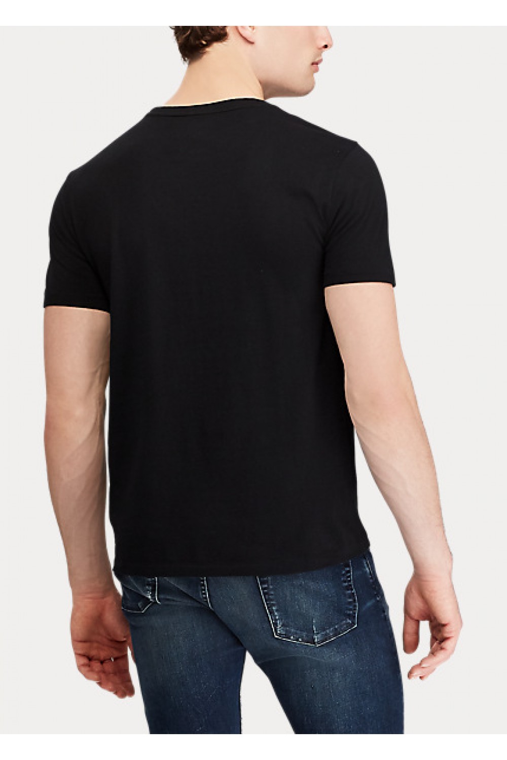 POLO RALPH LAUREN CUSTOM SLIM FIT T-SHIRT BLACK 710680785001