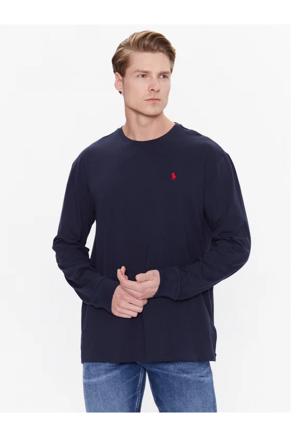 POLO RALPH LAUREN M CLASSICS INK LSL-TSH NO PKT NAVY BLUE 710671467019