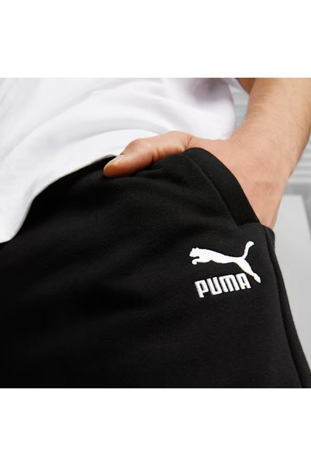PUMA CLASSICS SMALL LOGO SWEATPANTS BLACK 535597-01