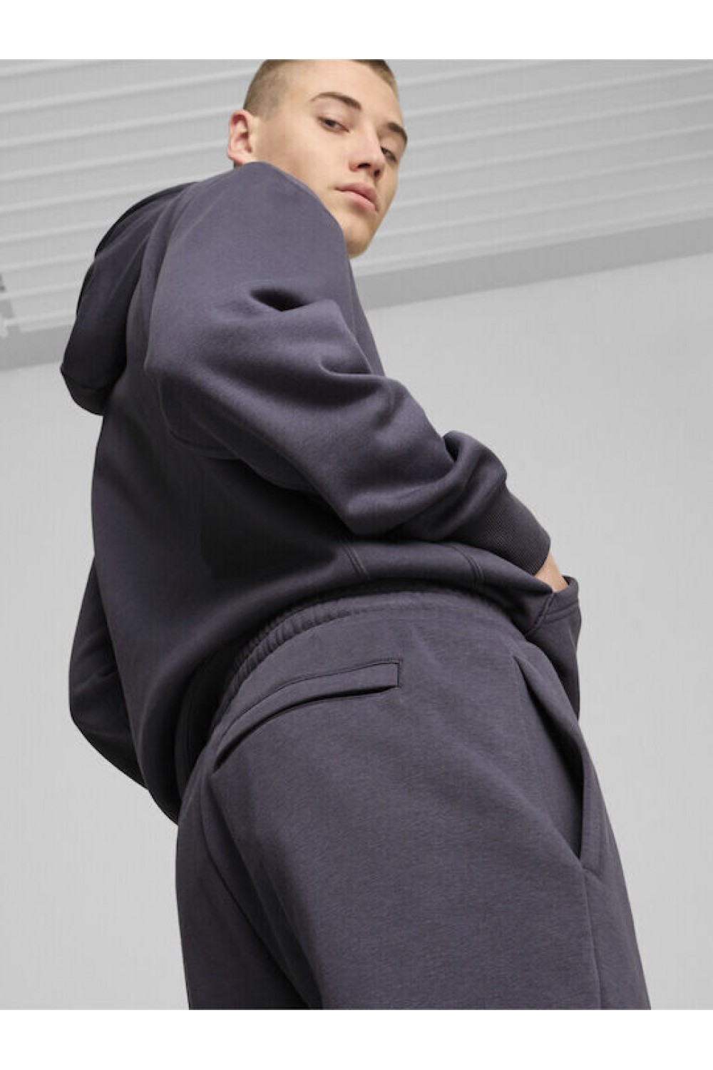 PUMA CLASSICS SMALL LOGO SWEATPANTS GALACTIC GRAY 535597-91