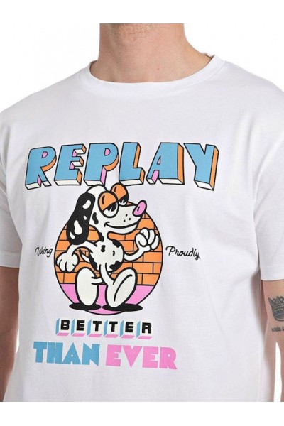 REPLAY BETTER THAN EVER T-SHIRT WHITE M6800.000.2660-001