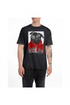 REPLAY T-SHIRT PUG PRINT BLACK M6808.000.22662.998